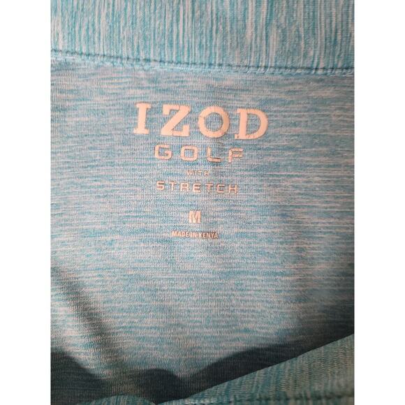 Izod Mens Golf Shirt Polo Short Sleeve Lt. Blue Sz M - Picture 5 of 6